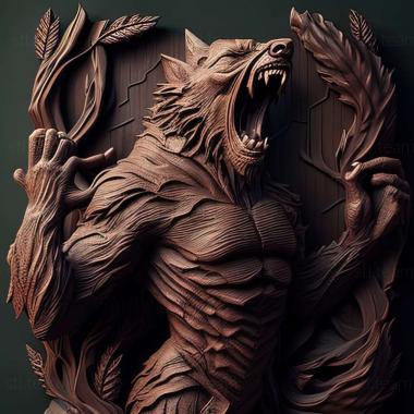 3D model Werewolf The Apocalypse  Earthblood game (STL)